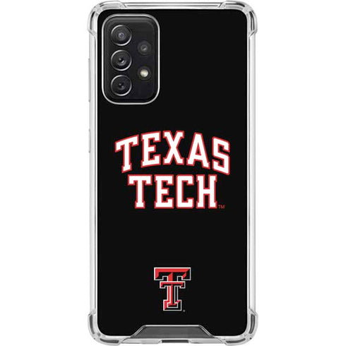 Texas Tech University Bold Galaxy A72 5G Clear Case