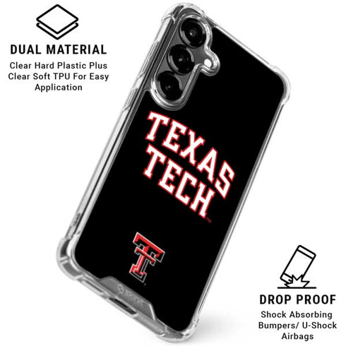 Texas Tech University Bold Galaxy S26 Clear Case
