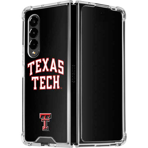 Texas Tech University Bold Galaxy Z Fold4 5G Clear Case