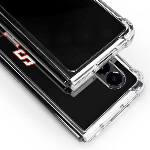 Texas Tech University Bold Galaxy Z Fold4 5G Clear Case