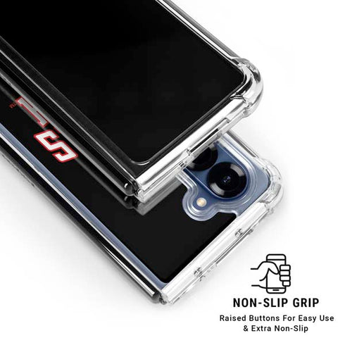 Texas Tech University Bold Galaxy Z Fold7 Clear Case
