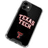 Texas Tech University Bold iPhone 12 Clear Case