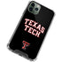 Texas Tech University Bold iPhone 12 Pro Clear Case