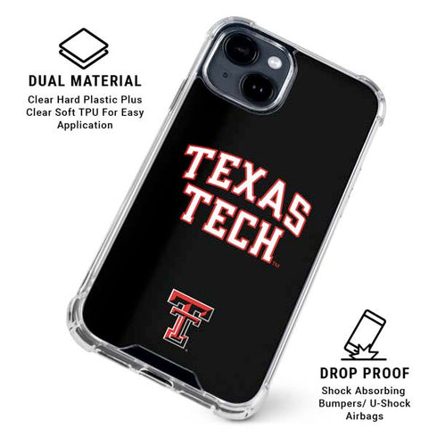 Texas Tech University Bold iPhone 15 Clear Case