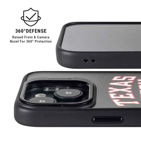 Texas Tech University Bold iPhone 15 Plus Kickstand Case