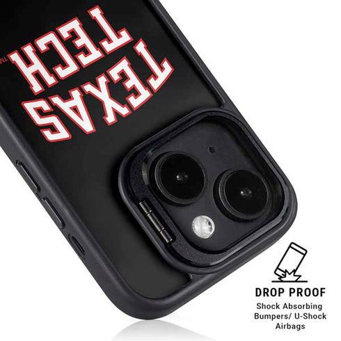 Texas Tech University Bold iPhone 15 Plus Kickstand Case