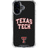 Texas Tech University Bold iPhone 16 Plus Clear Case