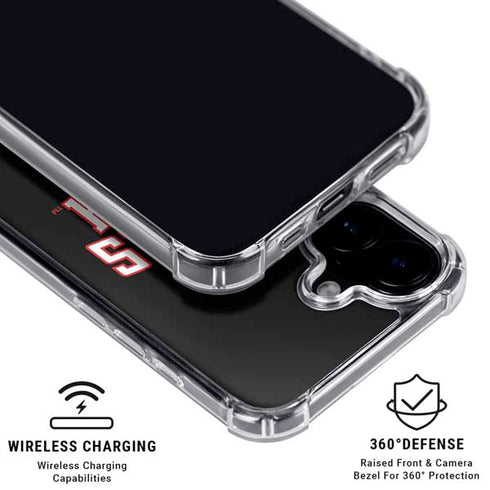 Texas Tech University Bold iPhone 16 Plus Clear Case