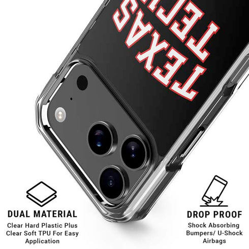 Texas Tech University Bold iPhone 17 Pro Clear Case