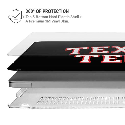 Texas Tech University Bold MacBook Pro 14in (2021-24) Case plus Skin