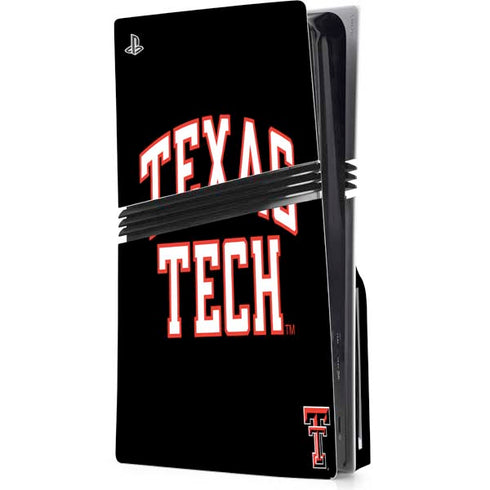 Texas Tech University Bold PS5 Pro Disk Console Skin