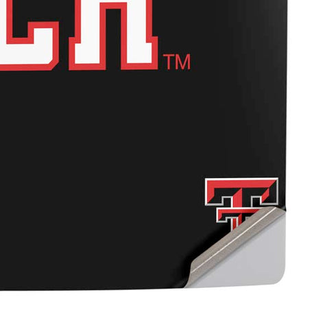 Texas Tech University Bold PS5 Pro Disk Console Skin