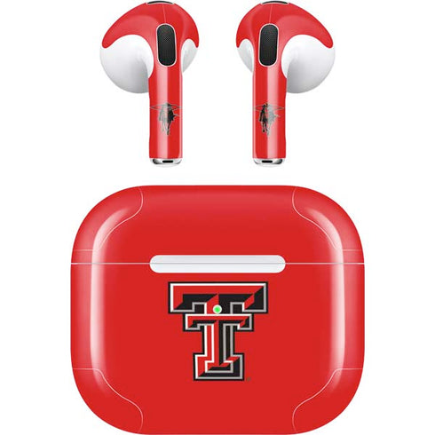 Texas Tech University Red Raiders Apple AirPods (3rd Gen 2021) Skin