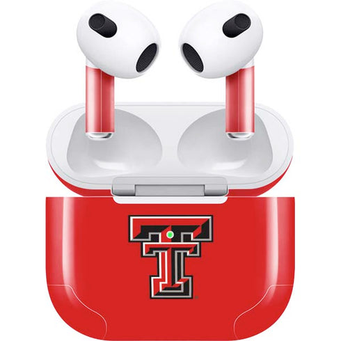 Texas Tech University Red Raiders Apple AirPods (3rd Gen 2021) Skin