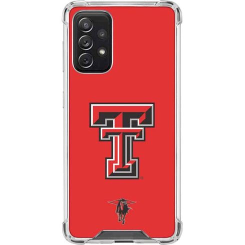 Texas Tech University Red Raiders Galaxy A72 5G Clear Case