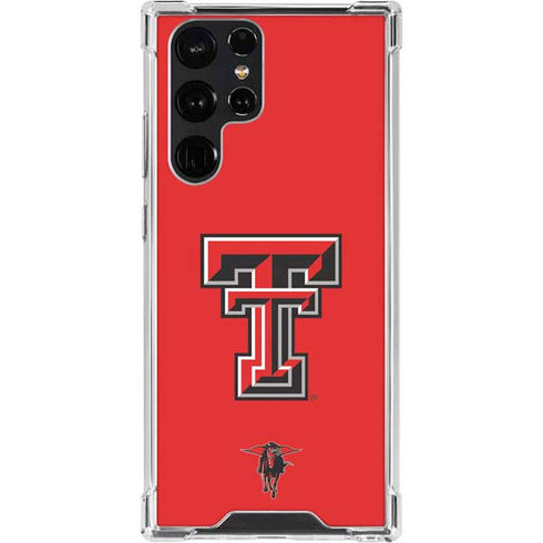 Texas Tech University Red Raiders Galaxy S22 Ultra Clear Case
