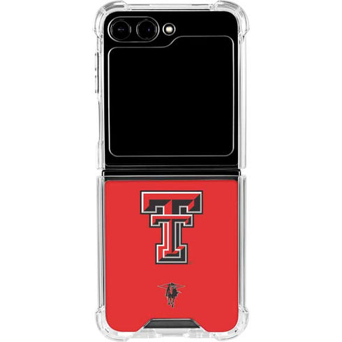 Texas Tech University Red Raiders Galaxy Z Flip6 Clear Case
