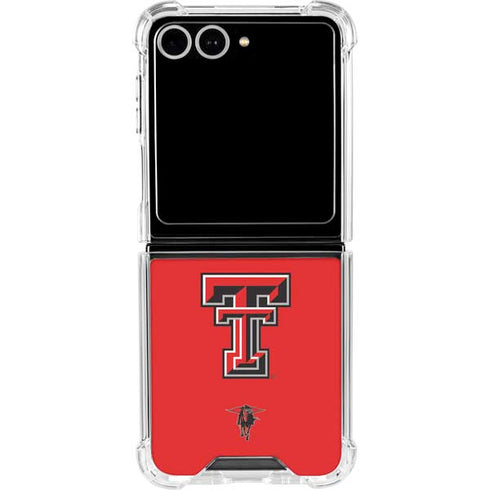 Texas Tech University Red Raiders Galaxy Z Flip7 Clear Case