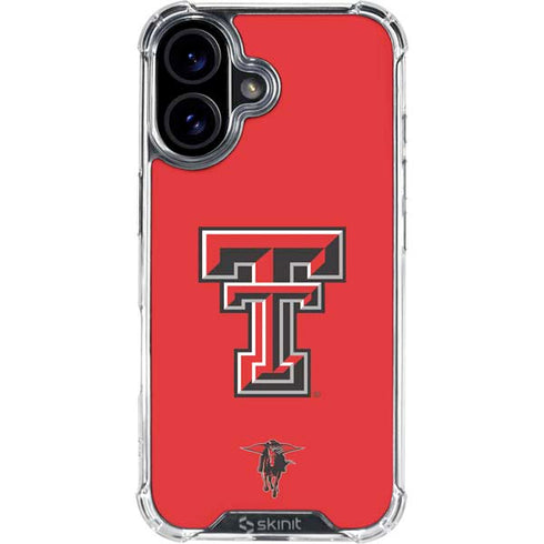 Texas Tech University Red Raiders iPhone 16 Plus Clear Case