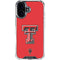 Texas Tech University Red Raiders iPhone 16 Plus Clear Case