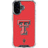 Texas Tech University Red Raiders iPhone 16 Plus Clear Case