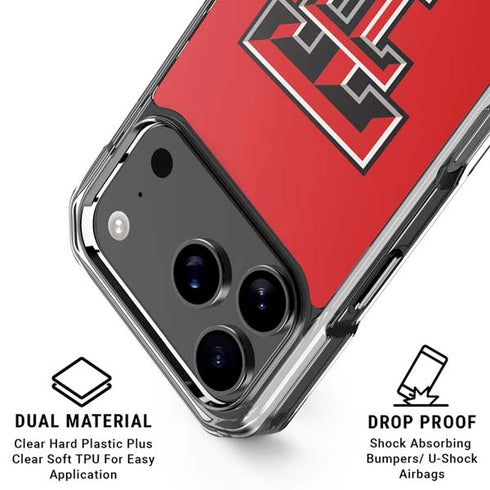 Texas Tech University Red Raiders iPhone 18 Pro Clear Case