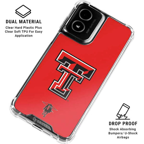 Texas Tech University Red Raiders Moto G Power 5G (2024) Clear Case