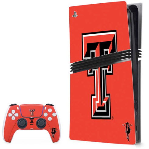 Texas Tech University Red Raiders PS5 Pro Bundle Skin
