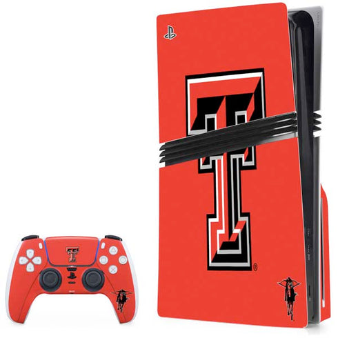 Texas Tech University Red Raiders PS5 Pro Disk Bundle Skin