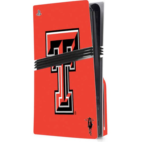 Texas Tech University Red Raiders PS5 Pro Disk Console Skin