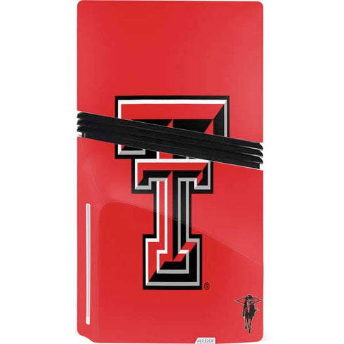 Texas Tech University Red Raiders PS5 Pro Disk Console Skin