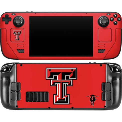 Texas Tech University Red Raiders Steam Deck Handheld Gaming Computer OLED Skin
