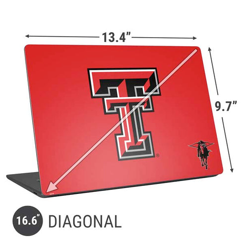 Texas Tech University Red Raiders Universal Laptop 16.6in (13.4 x 9.7in) Skin