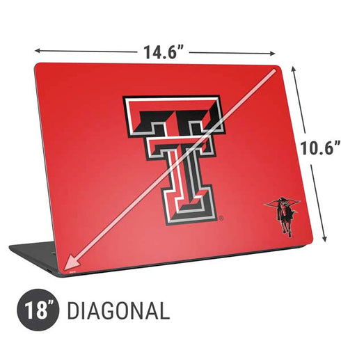 Texas Tech University Red Raiders Universal Laptop 18in (14.6 x 10.6in) Skin