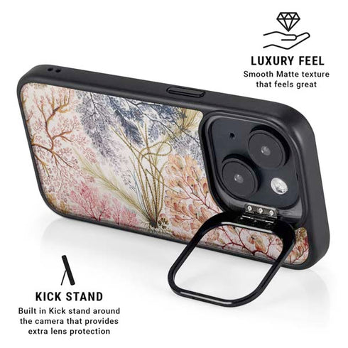 Textile Design by William Kilburn iPhone 15 Plus Kickstand Case