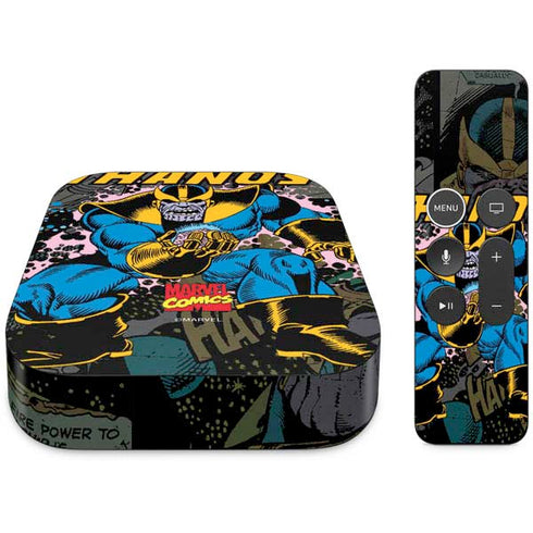 Marvel Classic Comics Thanos Apple TV Skin