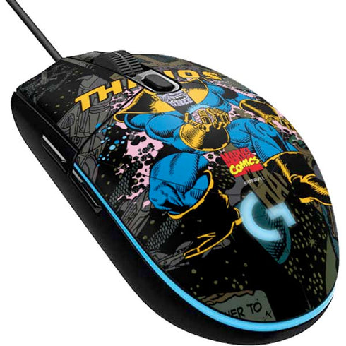 Marvel Classic Comics Thanos G203 Prodigy RGB Wired Gaming Mouse Skin