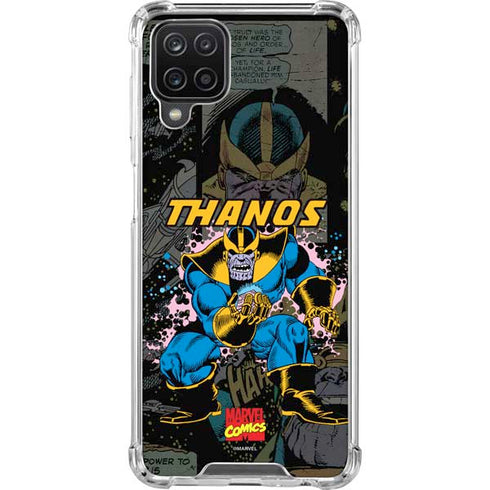 Marvel Classic Comics Thanos Galaxy A12 Clear Case