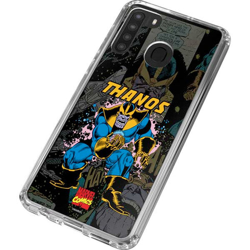 Marvel Classic Comics Thanos Galaxy A21 Clear Case