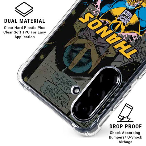 Marvel Classic Comics Thanos Galaxy A36 5G Clear Case
