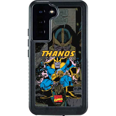 Marvel Classic Comics Thanos Galaxy S24 Plus Waterproof Case