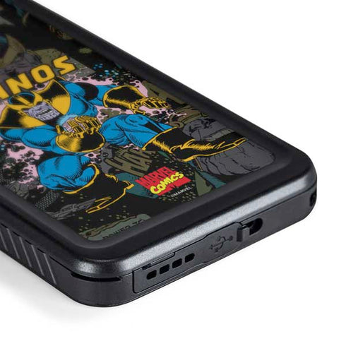 Marvel Classic Comics Thanos Galaxy S24 Plus Waterproof Case