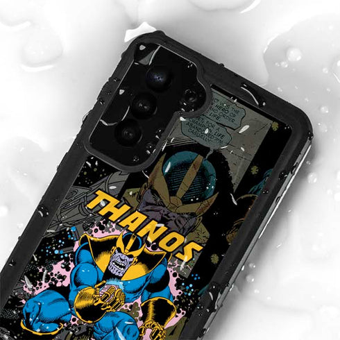 Marvel Classic Comics Thanos Galaxy S24 Plus Waterproof Case