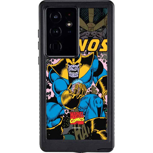 Marvel Classic Comics Thanos Galaxy S24 Ultra Waterproof Case
