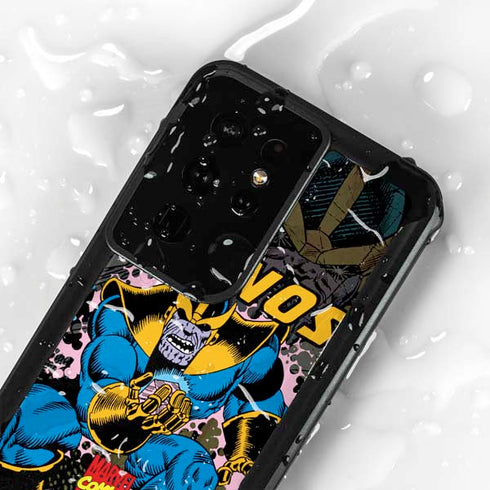 Marvel Classic Comics Thanos Galaxy S24 Ultra Waterproof Case