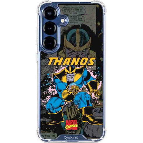 Marvel Classic Comics Thanos Galaxy S25 Plus Clear Case