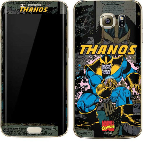 Marvel Classic Comics Thanos Galaxy S7 Edge Skin