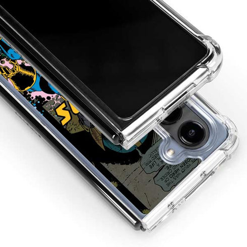 Marvel Classic Comics Thanos Galaxy Z Fold5 5G Clear Case