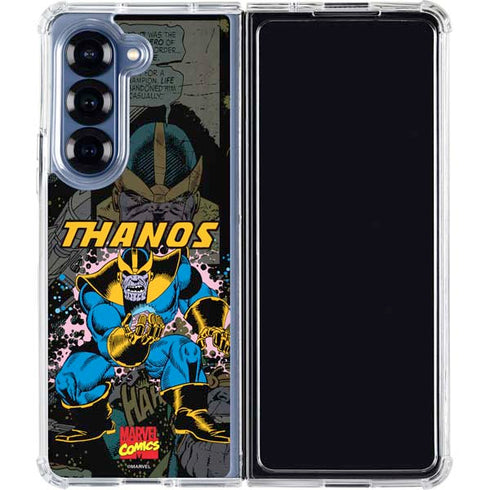 Marvel Classic Comics Thanos Galaxy Z Fold6 Clear Case
