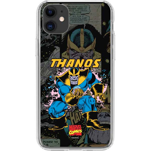 Marvel Classic Comics Thanos iPhone 11 Clear Case